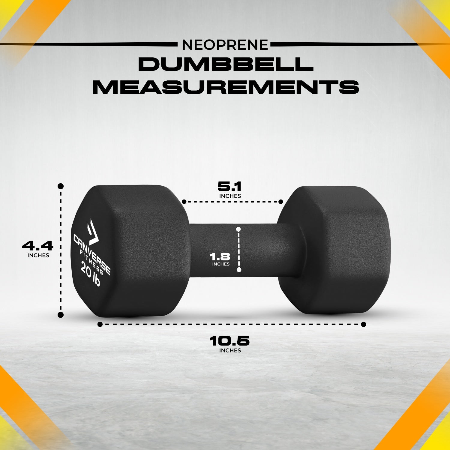 Neoprene Dumbbells Set - 20 LBs