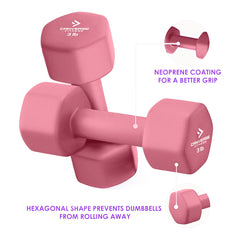 Neoprene Dumbbell Set - 3 LBs