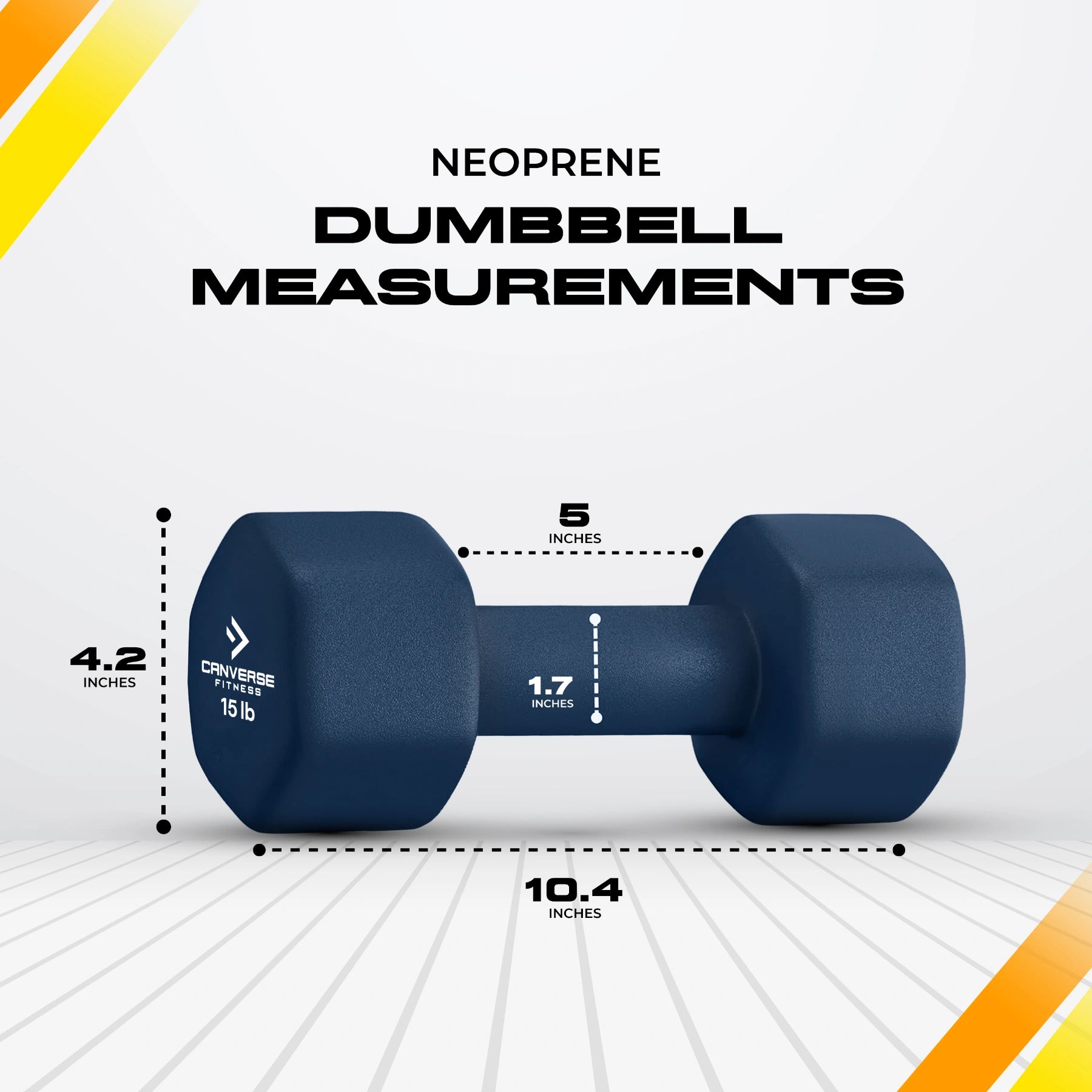 Neoprene Dumbbell Set - 15 LBs